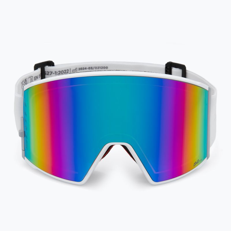 SCOTT Occhiali da sci React mineral white/enhancer teal chrome/amp pro green 3