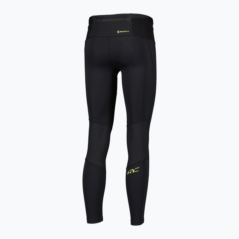 Leggings da corsa uomo SCOTT RC Run Full Tights nero/giallo 2