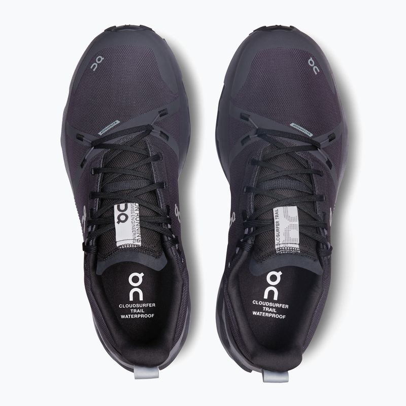 Uomo On Cloudsurfer Trail Waterproof nero/eclipse scarpe da corsa 12