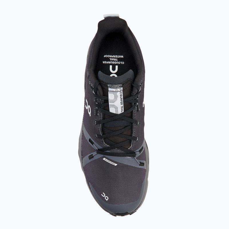 Uomo On Cloudsurfer Trail Waterproof nero/eclipse scarpe da corsa 5