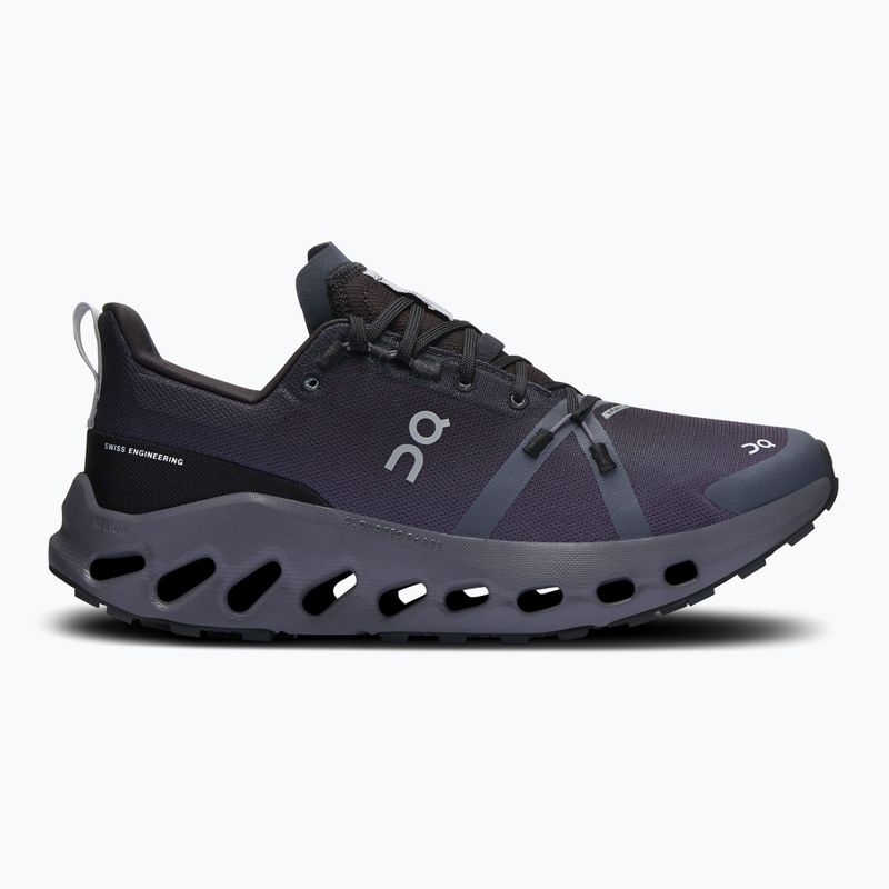Scarpe da corsa da donna On Cloudsurfer Trail Waterproof nero/eclipse 9