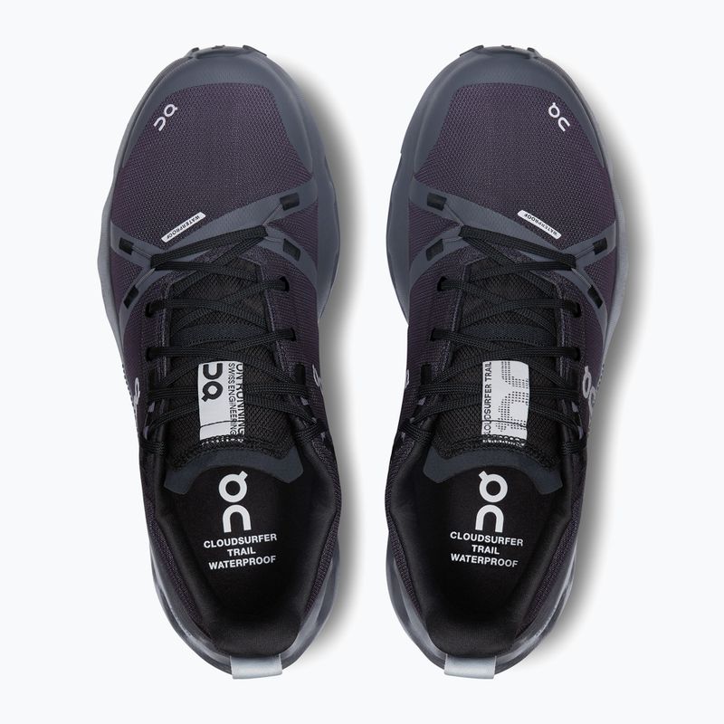 Scarpe da corsa da donna On Cloudsurfer Trail Waterproof nero/eclipse 12