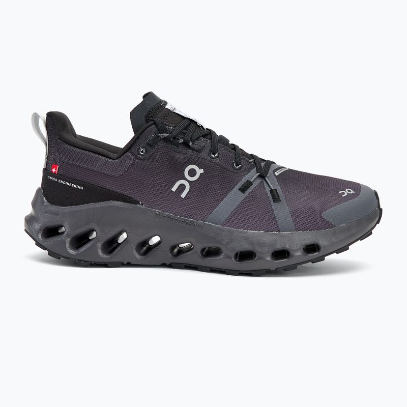 Scarpe da corsa da donna On Cloudsurfer Trail Waterproof nero/eclipse 2