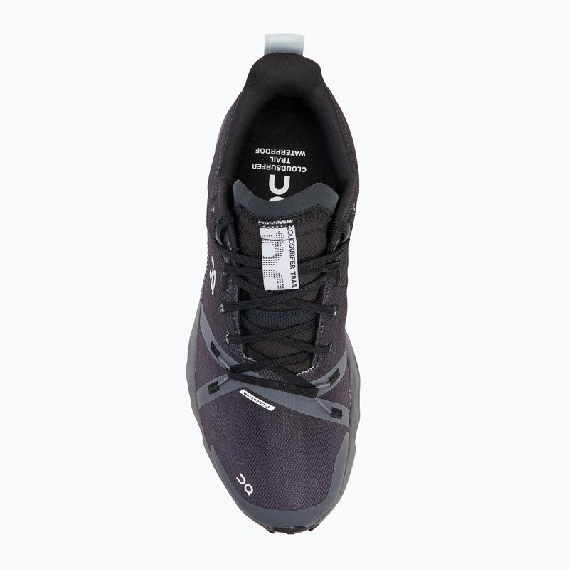 Scarpe da corsa da donna On Cloudsurfer Trail Waterproof nero/eclipse 5