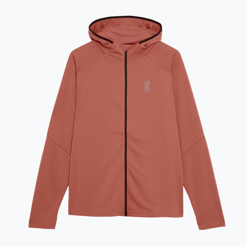 Felpa con cappuccio On Climate Zip Uomo auburn