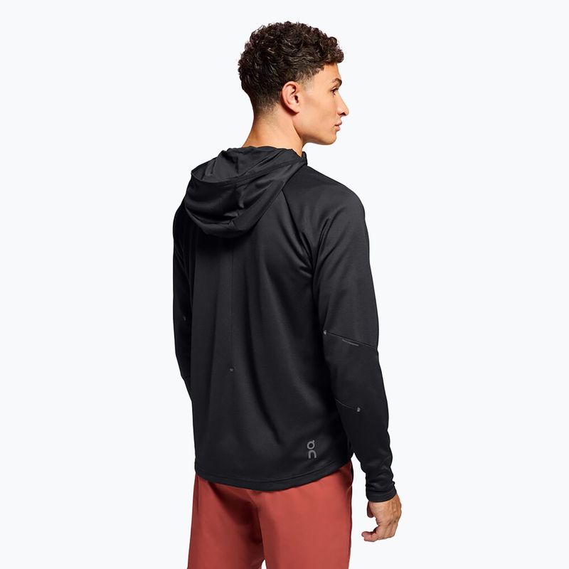 Felpa con cappuccio On Climate Zip Uomo nero 3