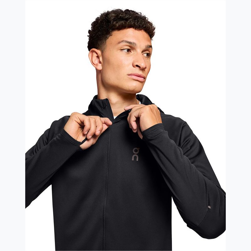 Felpa con cappuccio On Climate Zip Uomo nero 4