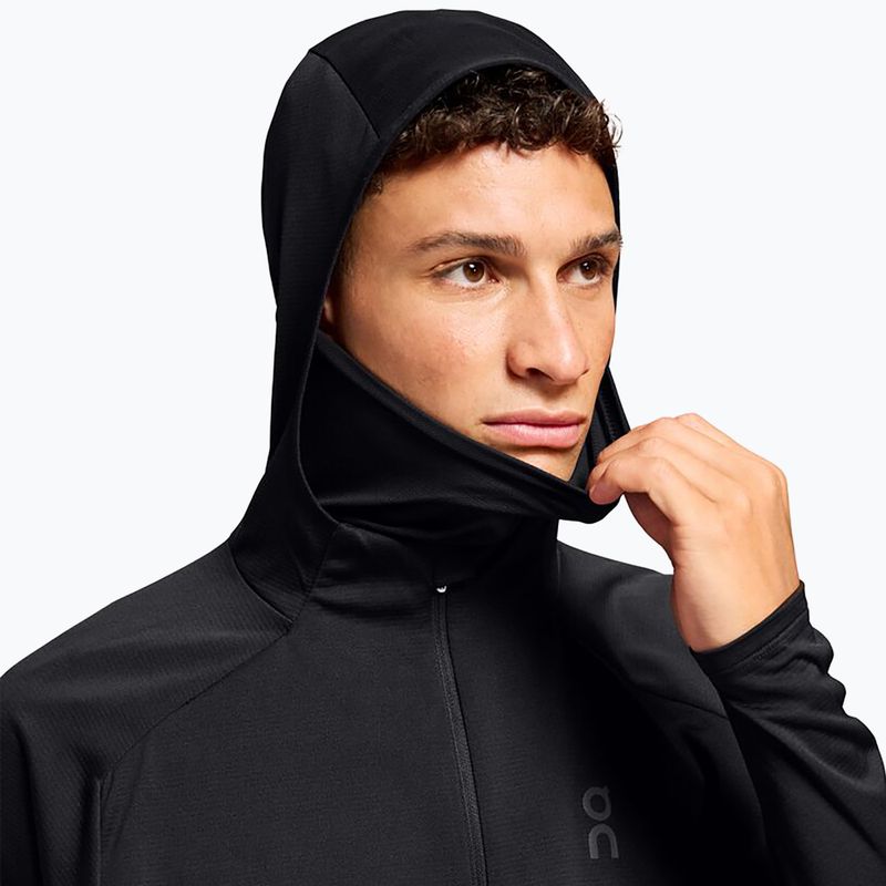 Felpa con cappuccio On Climate Zip Uomo nero 5