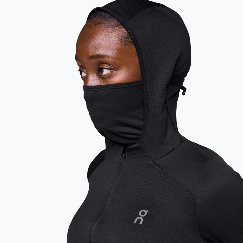 Felpa con cappuccio On Climate Zip Donna nero 6