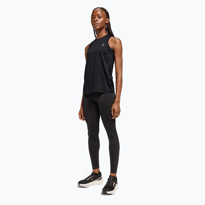 Canotta da corsa da donna On Core Tank nero 2