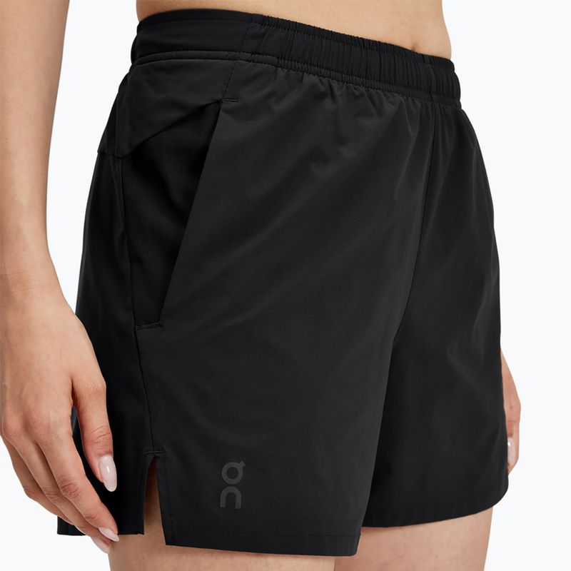Pantaloncini da corsa da donna On Essential nero 5