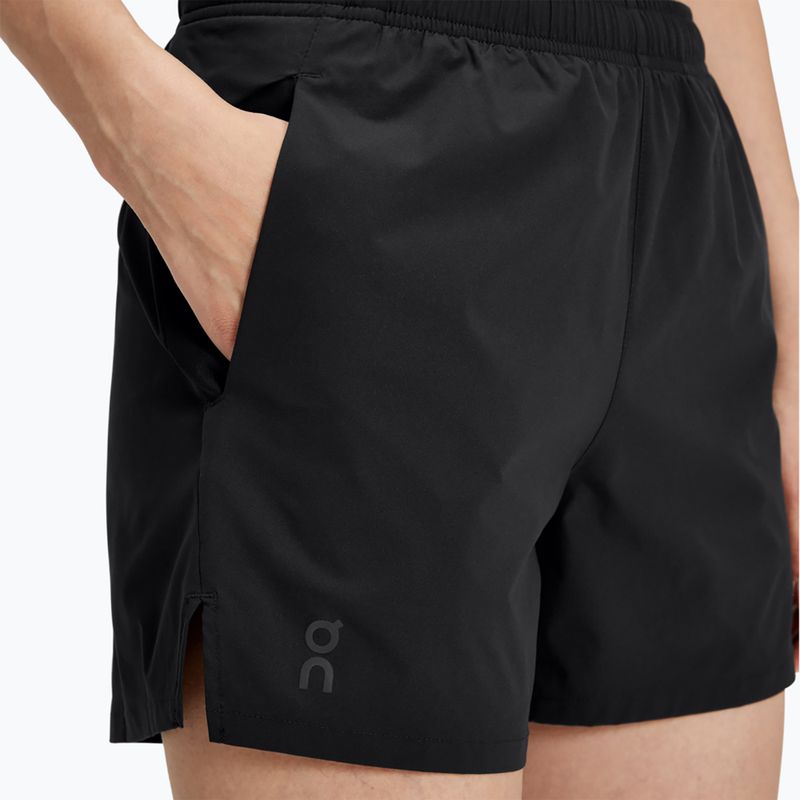 Pantaloncini da corsa da donna On Running Essential nero 6