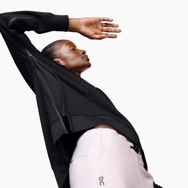 Felpa con cappuccio On donna, nero 6