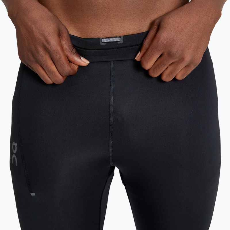 Leggings da corsa per uomo On Performance nero 3