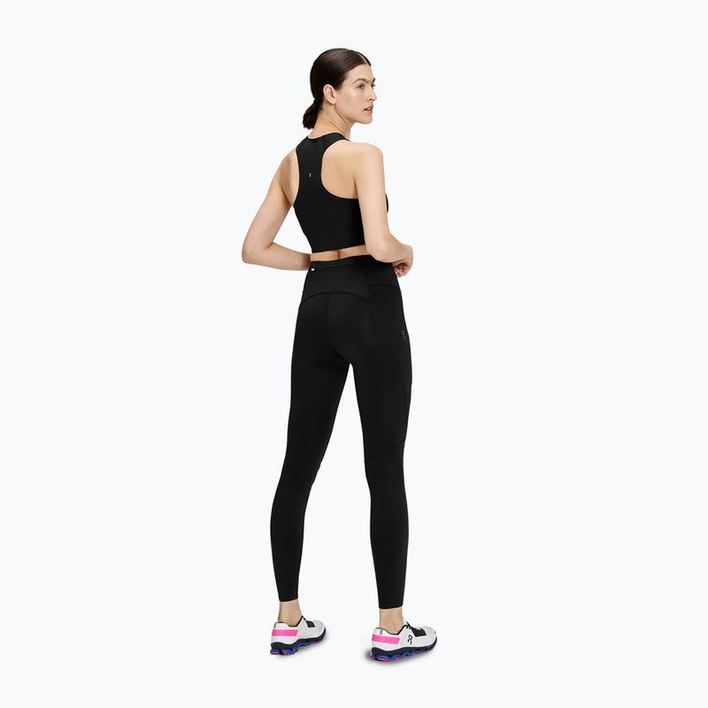 Leggings da corsa da donna On Running Performance Tights nero 3