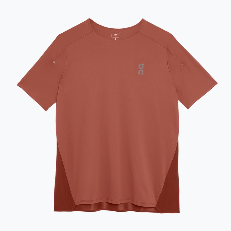 Camicia da corsa On Running Performance-T da uomo color arancio/rubino 6