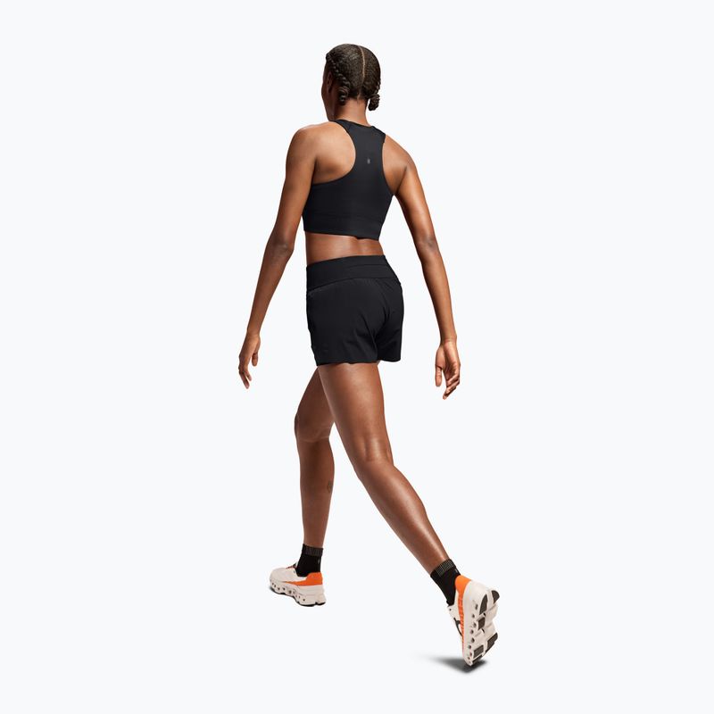 Pantaloncini da corsa da donna On Running Running nero 3