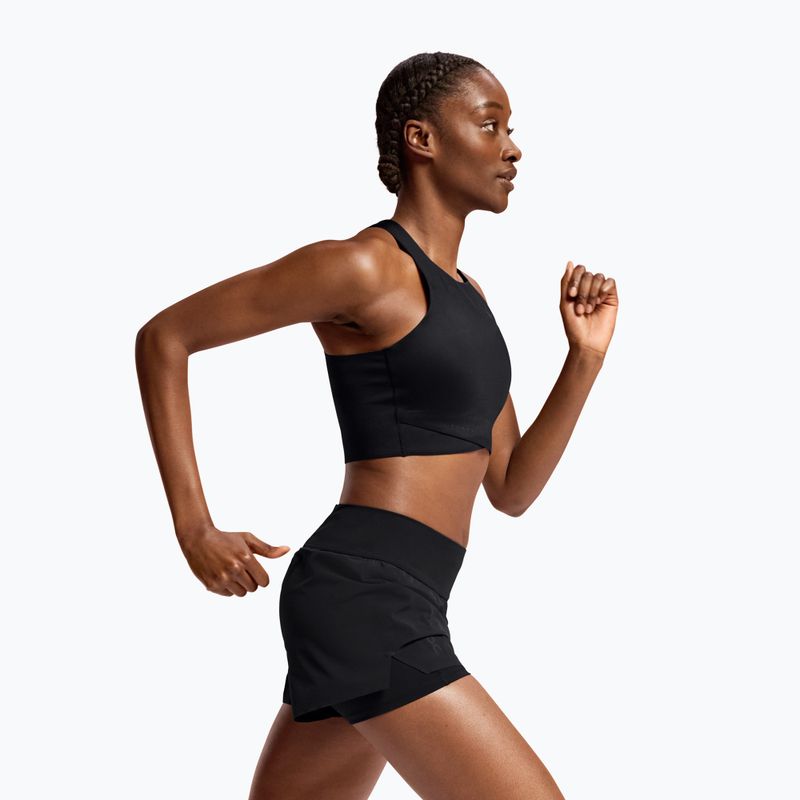 Pantaloncini da corsa da donna On Running nero 5