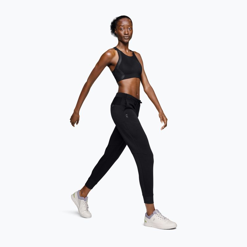 Pantaloni da allenamento da donna On Running Sweat nero 4