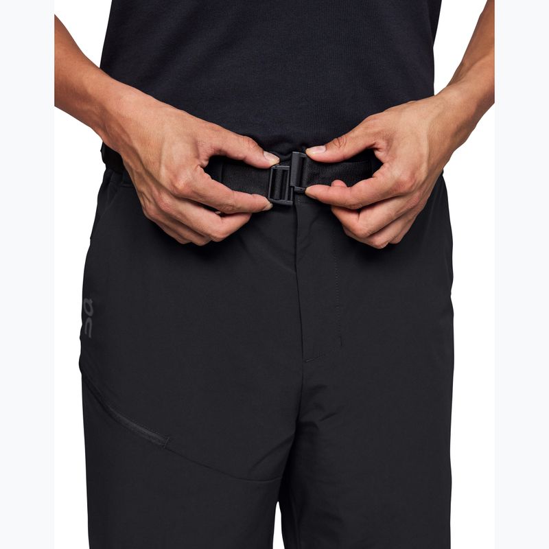 Pantaloncini da trekking da uomo On Running Trek nero 6