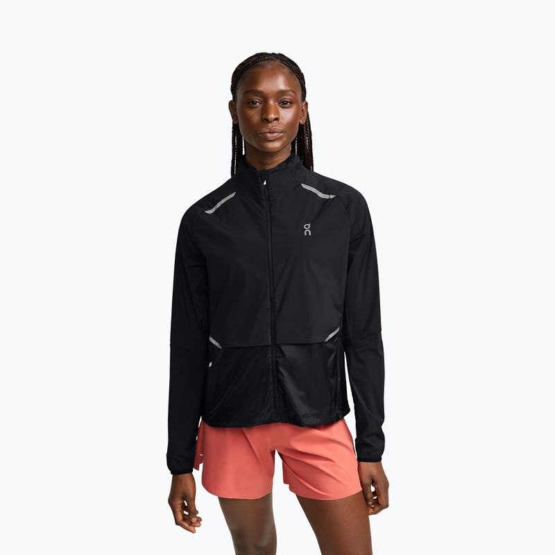 Giacca da corsa da donna On Running Weather nero