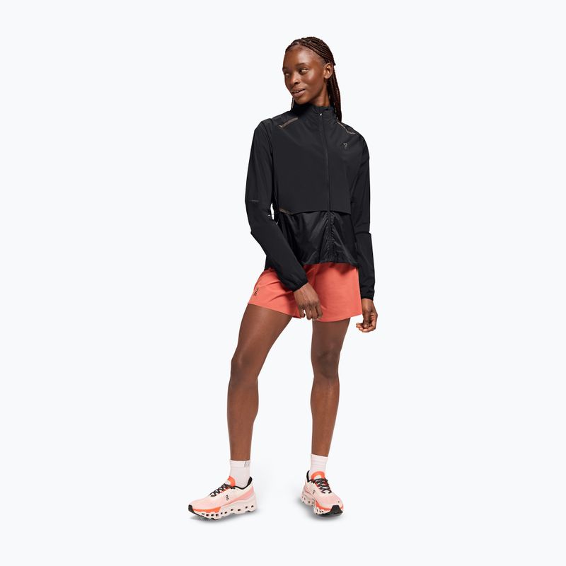 Giacca da corsa da donna On Running Weather nero 2