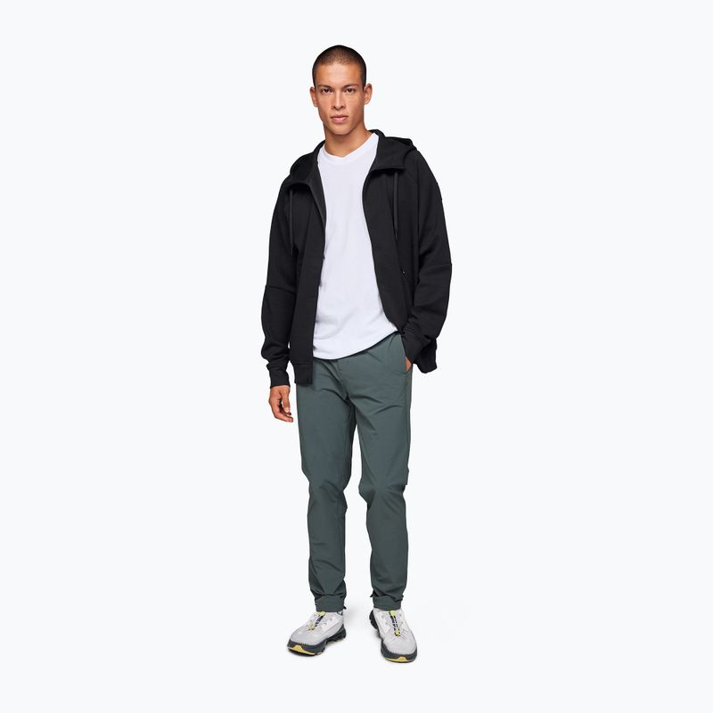 Felpa con cappuccio con zip On da uomo, nero 2