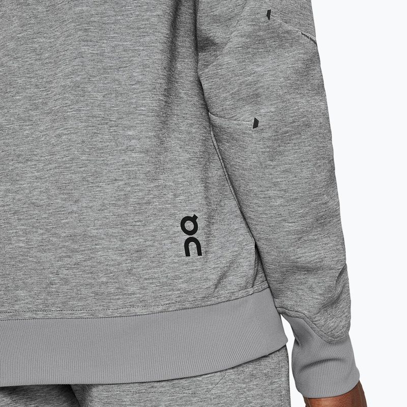 Felpa con cappuccio con zip On Running da uomo, grigio 6