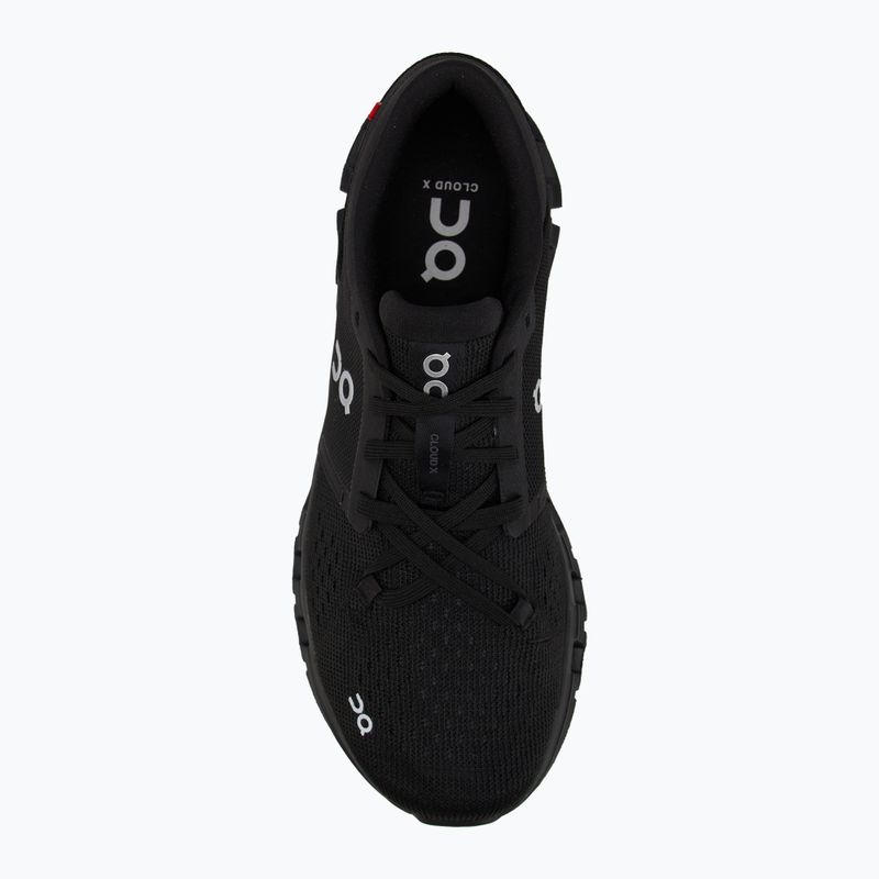 Uomo On Running Cloud X 4 nero/eclipse scarpe da corsa 5