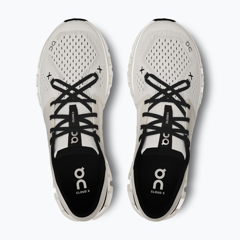 Scarpe da corsa On Cloud X 4 avorio/nero da uomo 13