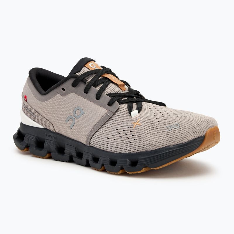 Scarpe da corsa On Cloud X 4 nebbia/nero da uomo