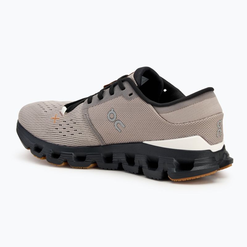 Scarpe da corsa On Cloud X 4 nebbia/nero da uomo 3