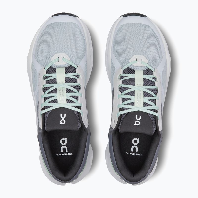 Scarpe da corsa On Cloudrunner 2 glacier/sage per uomo 13
