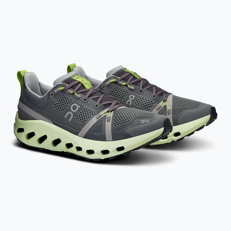 Scarpe da corsa On Cloudsurfer Trail da uomo in ferro/lima 8