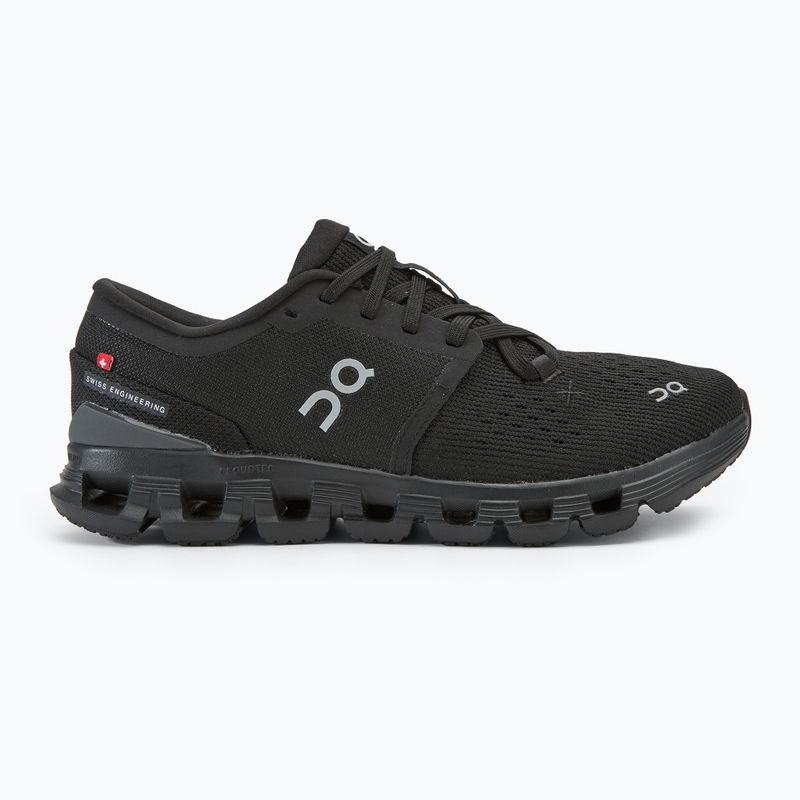 Scarpe da corsa da donna On Cloud X 4 nero/eclipse 2