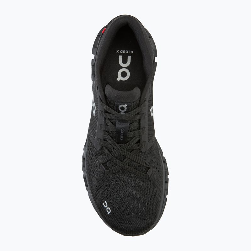 Scarpe da corsa da donna On Cloud X 4 nero/eclipse 5