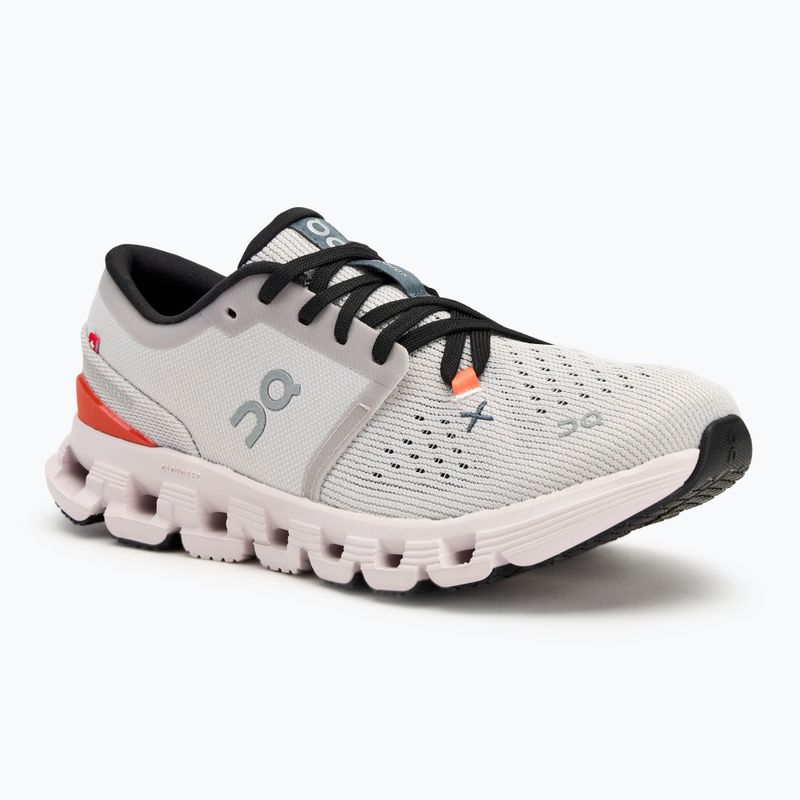 Scarpe da corsa da donna On Running Cloud X 4 argento/flame