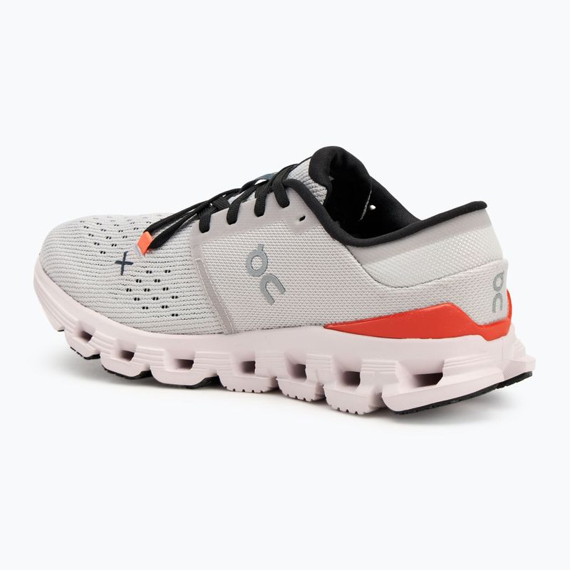 Scarpe da corsa da donna On Cloud X 4 argento/flame 3