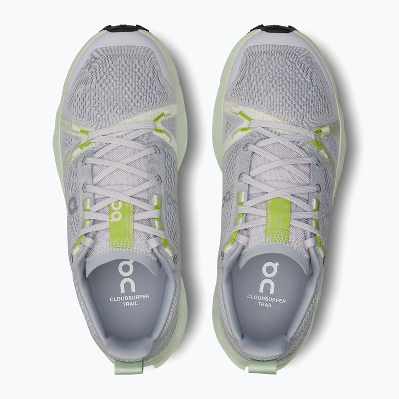 Scarpe da trail running On Cloudsurfer da donna, frost/lima 13