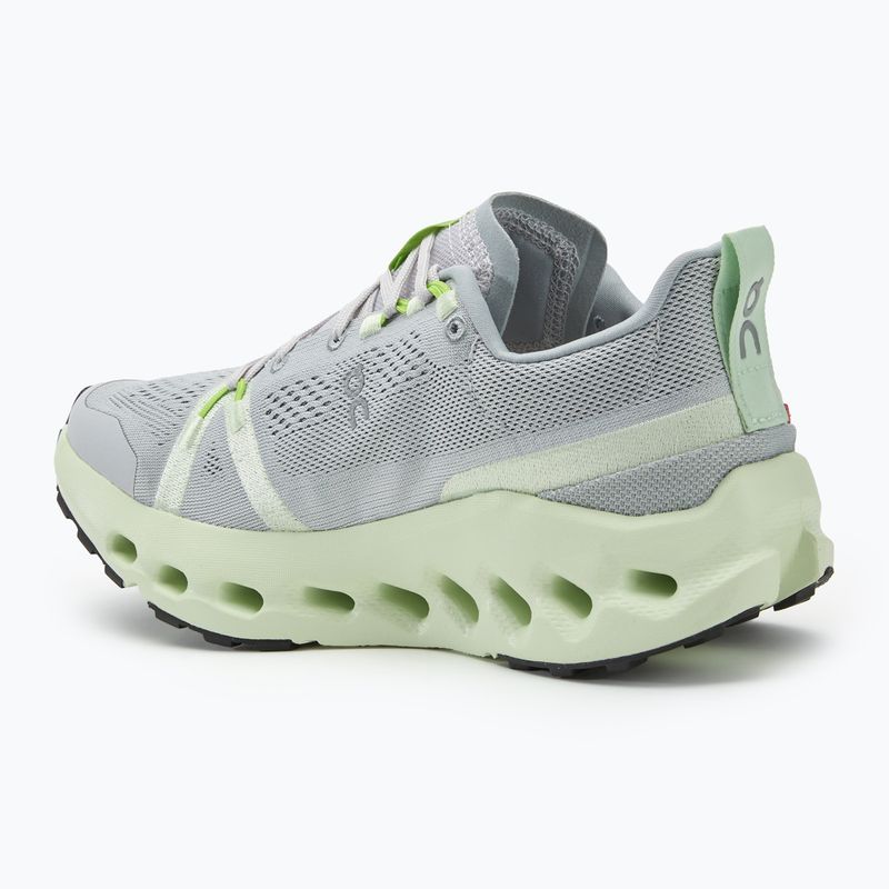 Scarpe da trail running On Cloudsurfer da donna, frost/lima 3