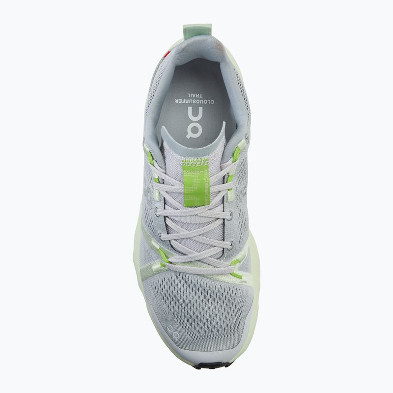 Scarpe da trail running On Cloudsurfer da donna, frost/lima 5