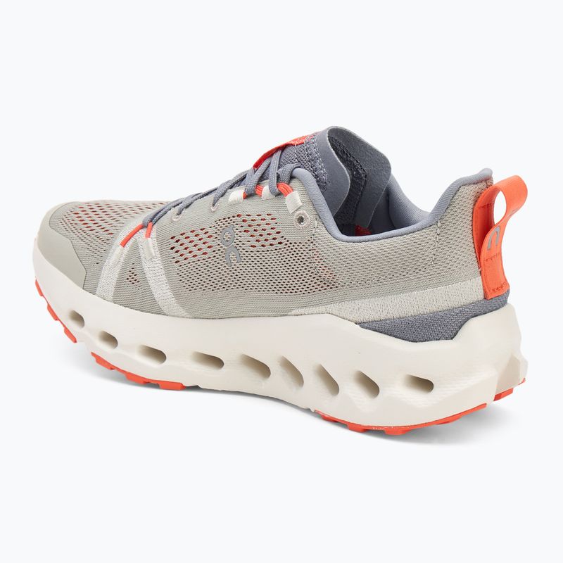 Scarpe da trail running On Cloudsurfer da donna fossile/avorio 3