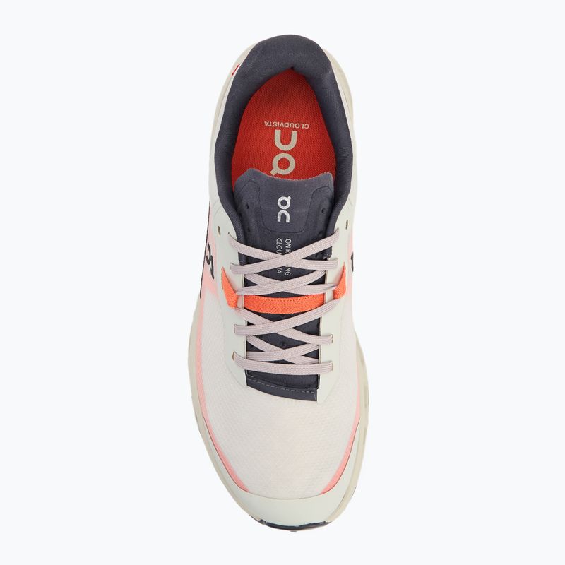 Scarpe da corsa On Cloudvista 2 ghiaccio/fiamma da donna 5