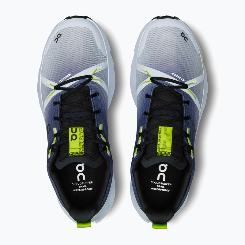 Scarpe da corsa On Cloudsurfer Trail Waterproof nero/erba da uomo 13