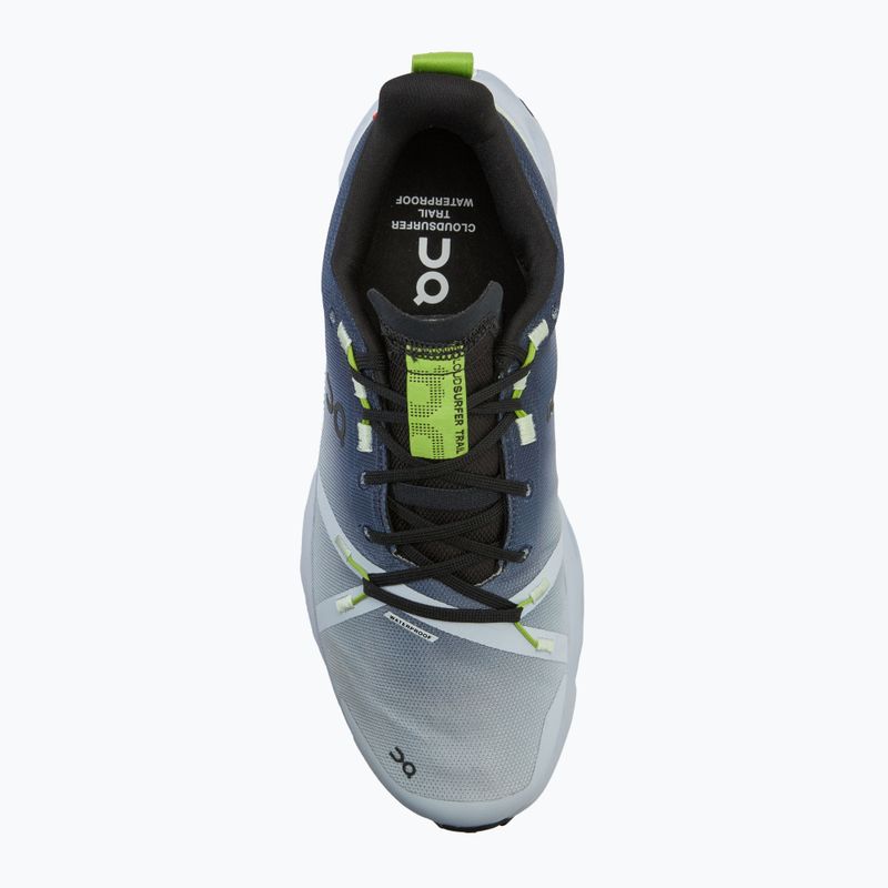 Scarpe da corsa On Cloudsurfer Trail Waterproof nero/erba da uomo 5