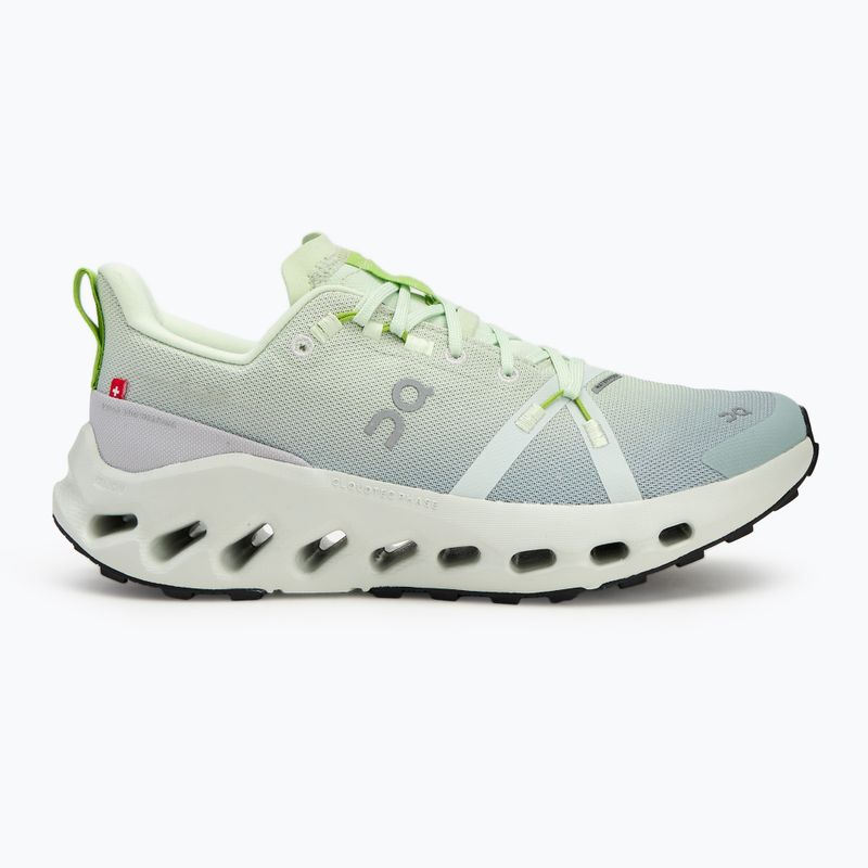 Scarpe da corsa da donna On Cloudsurfer Trail Waterproof lima/minerale 2