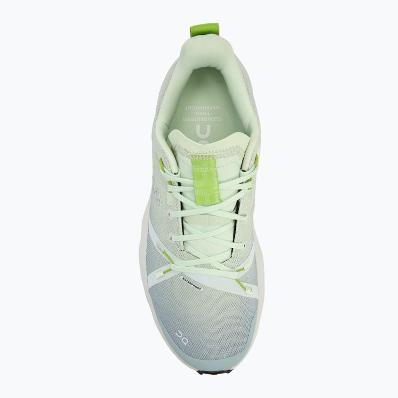 Scarpe da corsa da donna On Cloudsurfer Trail Waterproof lima/minerale 5