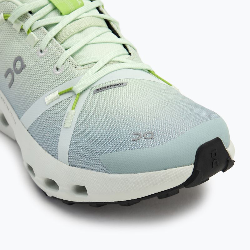 Scarpe da corsa da donna On Cloudsurfer Trail Waterproof lima/minerale 7