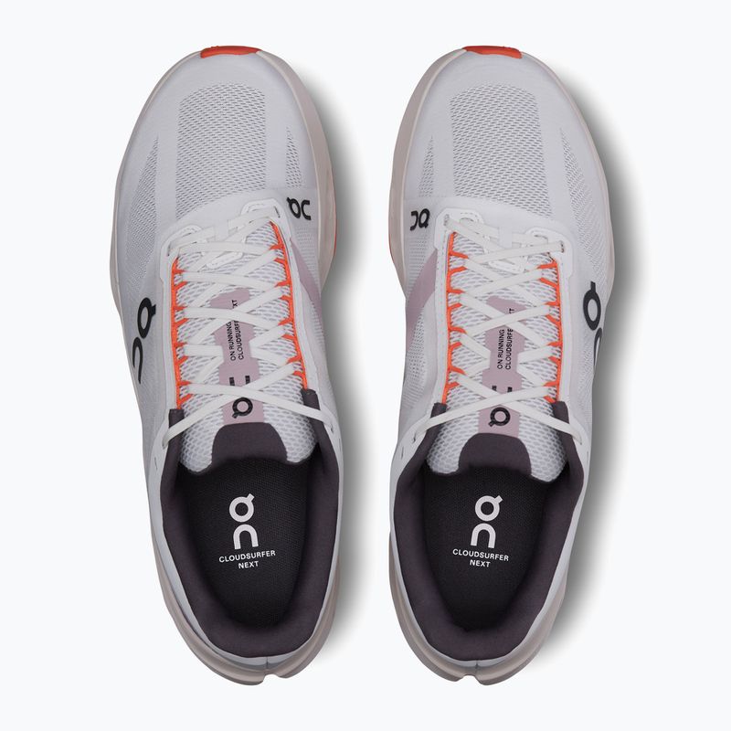 Scarpe da corsa On Cloudsurfer Next bianco/fiamma per uomo 13