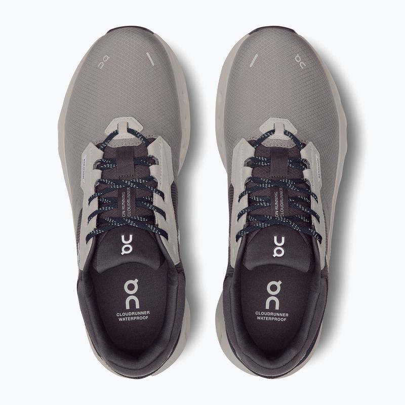 Uomo On Cloudrunner 2 Scarpe da corsa impermeabili zinco/mezzanotte 13
